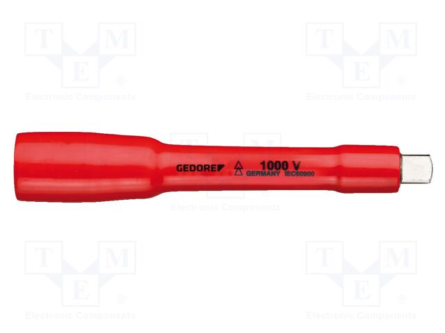 Extension; insulated,socket spanner; square; 3/8"; 150mm