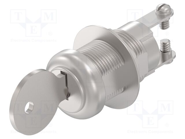 Switch: key switch; Stabl.pos: 2; Switch.method: OFF-ON; 19.1x16mm