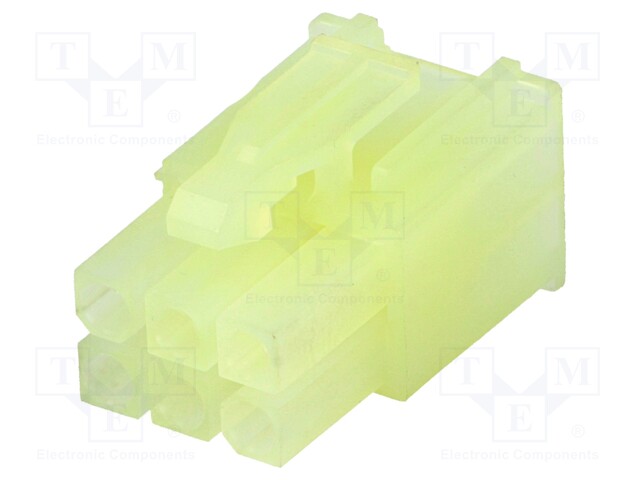 Plug; wire-board; female; Mini Universal MATE-N-LOK; 4.14mm; 600V