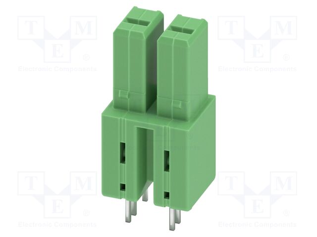 PCB headers, nominal cross section: 6 mm?, color: green, nom
