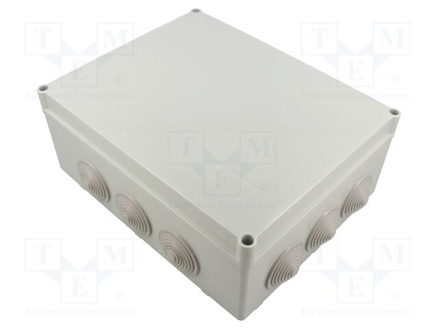 Enclosure: junction box; X: 240mm; Y: 90mm; Z: 190mm; wall mount; ABS