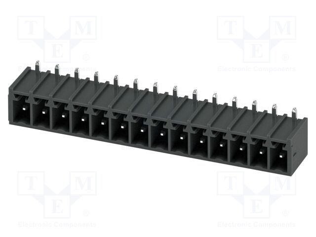 PCB headers, nominal cross section: 1.5 mm2, color: black, n
