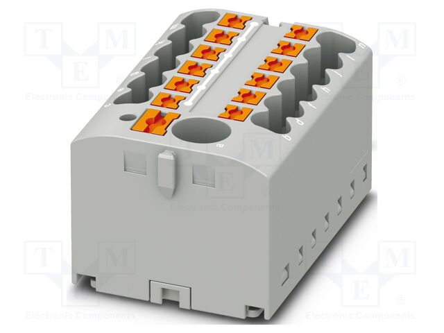 Splice terminal: rail; 24A; 450V; push-in; PA; L: 21.7mm; 0.14÷4mm2