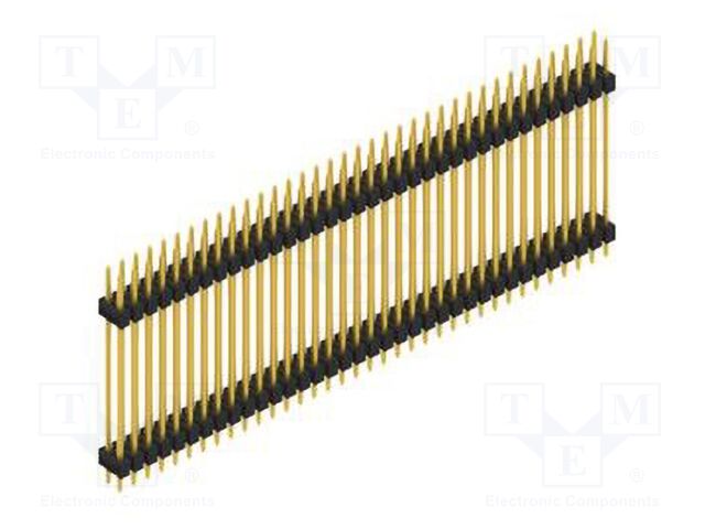 Connector: pin strips; pin header; male; PIN: 72; 2.54mm; THT; 2x36