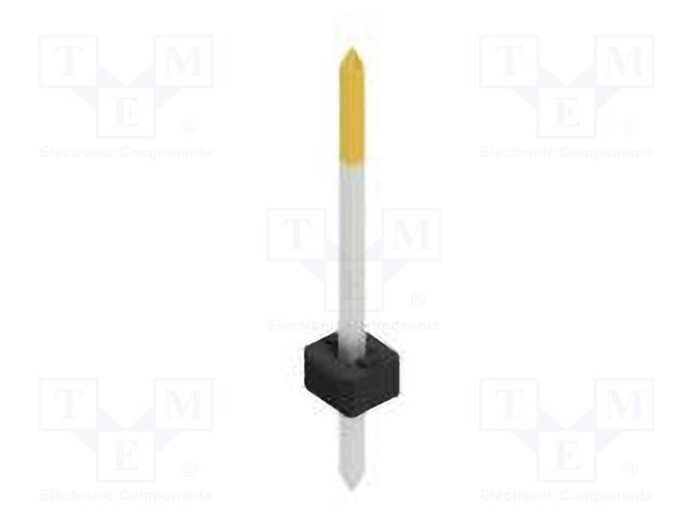Connector: pin strips; pin header; male; PIN: 1; 2mm; THT; 1x1; 100V