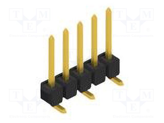 Connector: pin strips; pin header; male; PIN: 5; 2.54mm; SMT; 1x5