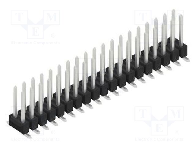 Connector: pin strips; pin header; male; PIN: 38; 2.54mm; SMT; 2x19