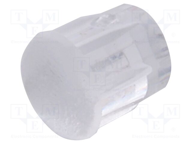 Fiber for LED; Ø1.3mm; L: 3.8mm; round; Front: convex; straight