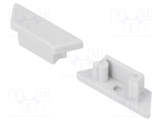 Cap for LED profiles; grey; ABS; Application: ARC12