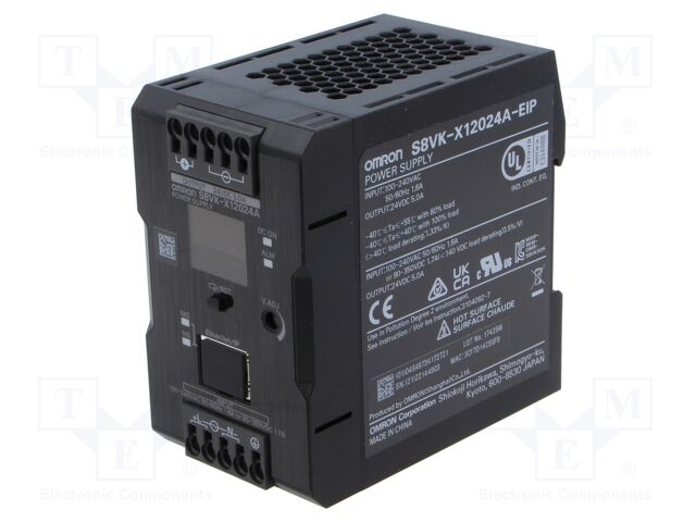 Power supply: switched-mode; 120W; 24VDC; 5A; 85÷264VAC; 90÷350VDC