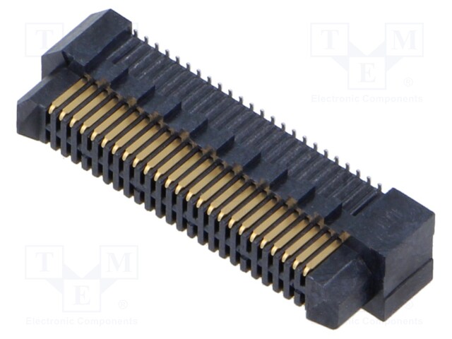 Connector: PCB to PCB; male; PIN: 50; 0.8mm; ERM8; gold-plated; SMT