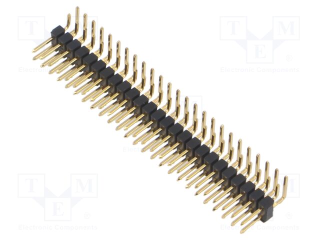 Connector: pin strips; pin header; male; PIN: 50; 2.54mm; THT; 2x25