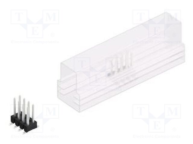 Connector: pin strips; pin header; male; PIN: 8; 2.54mm; SMT; 2x4