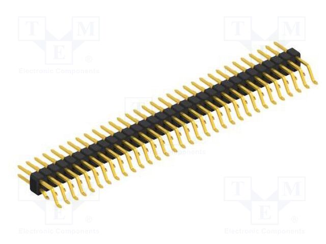 Connector: pin strips; pin header; male; PIN: 64; 2.54mm; SMT; 2x32