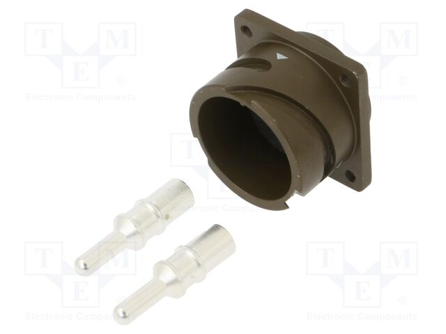 Connector: circular; VG95234; socket; male; PIN: 2; with contacts