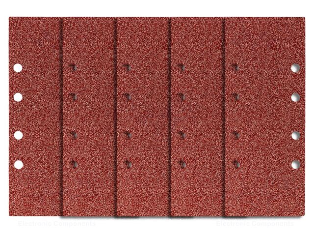 Cleaning cloth: sandpaper; Granularity: 240; with holes; 93x230mm