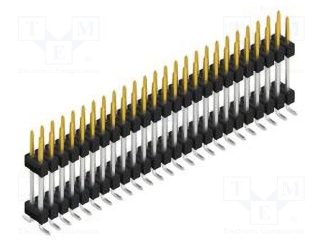 Connector: pin strips; pin header; male; PIN: 50; 2.54mm; SMT; 2x25
