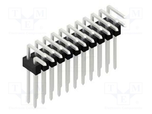 Connector: pin strips; pin header; male; PIN: 22; 2.54mm; THT; 2x11
