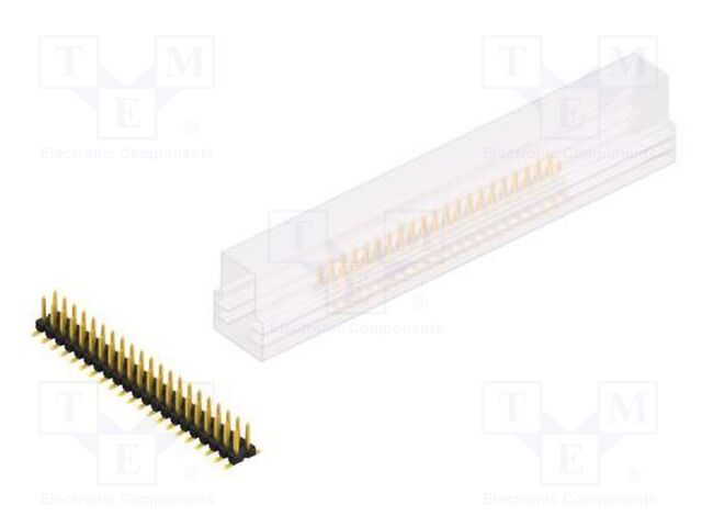 Connector: pin strips; pin header; male; PIN: 42; 2.54mm; SMT; 2x21