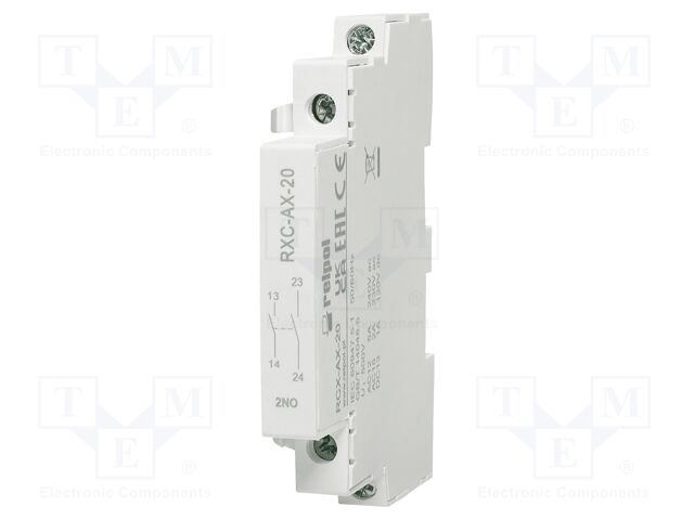 Accessories: auxiliary contacts; 4A; NC + NO; side; IP20; -5÷60°C