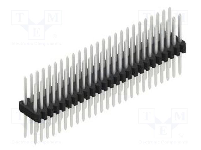 Connector: pin strips; pin header; male; PIN: 50; 1.27mm; THT; 2x25