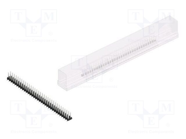 Connector: pin strips; pin header; male; PIN: 66; 2mm; SMT; 2x33