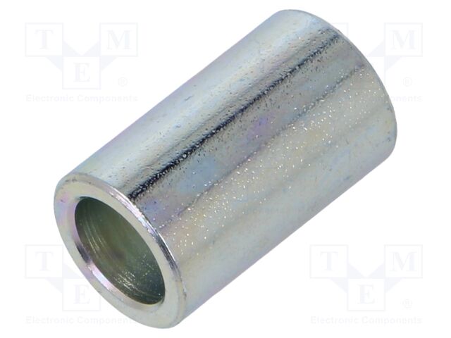 Spacer sleeve; 8.2mm; cylindrical; steel; zinc; Out.diam: 20mm