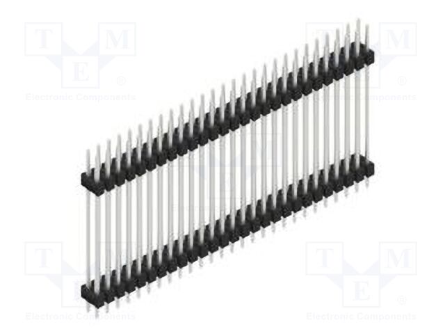 Connector: pin strips; pin header; male; PIN: 54; 2.54mm; THT; 2x27