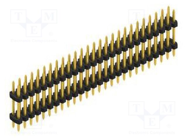 Connector: pin strips; pin header; male; PIN: 52; 2mm; THT; 2x26