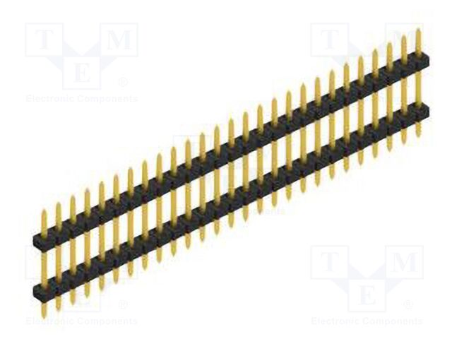 Connector: pin strips; pin header; male; PIN: 27; 2mm; THT; 1x27