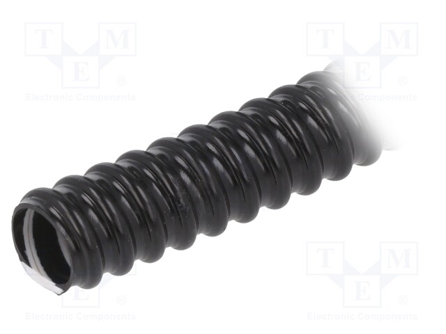 Protective tube; Conduit size: 12; PVC; black; L: 30m; -5÷60°C