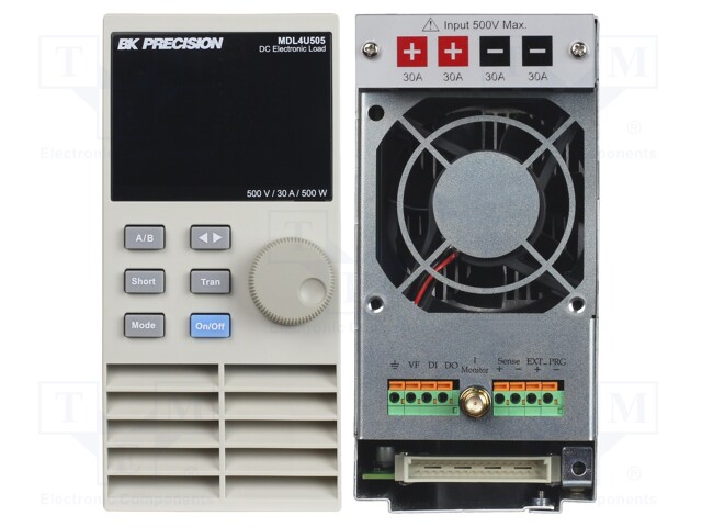 Electronic load; 0÷500V; 0÷30A; 500W; Series: MDL4U; Display: VFD