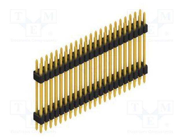 Connector: pin strips; pin header; male; PIN: 44; 1.27mm; THT; 2x22