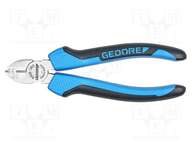 Pliers; side,cutting,for wire stripping; 160mm