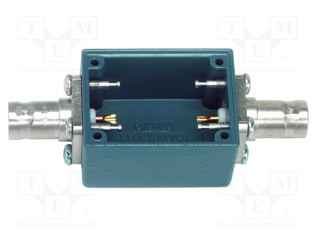 Case; blue; 500V; female,BNC x2; 38.1x22.35x28.7mm; 50Ω