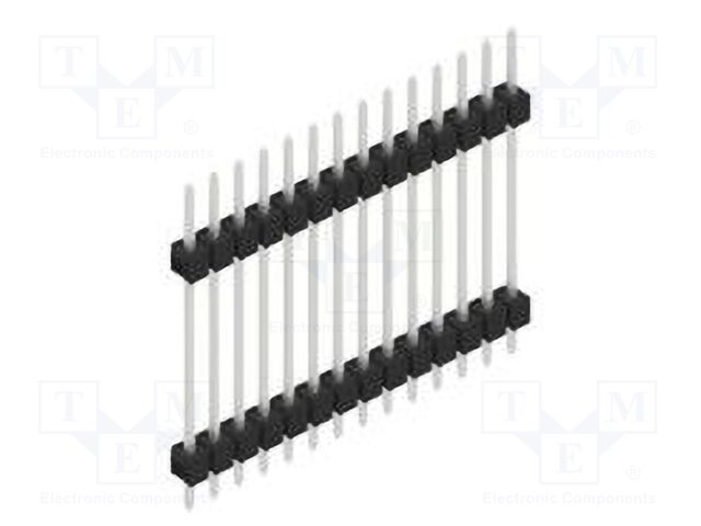 Connector: pin strips; pin header; male; PIN: 14; 2.54mm; THT; 1x14