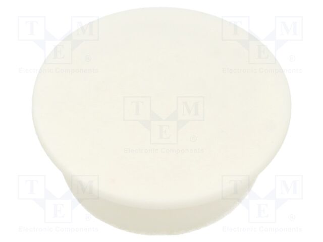 Accessories: stopper; H: 20.5mm; push-in; Flange dia: 25.5mm; white