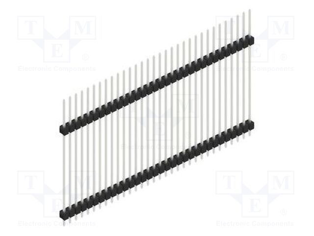 Connector: pin strips; pin header; male; PIN: 32; 2.54mm; THT; 1x32