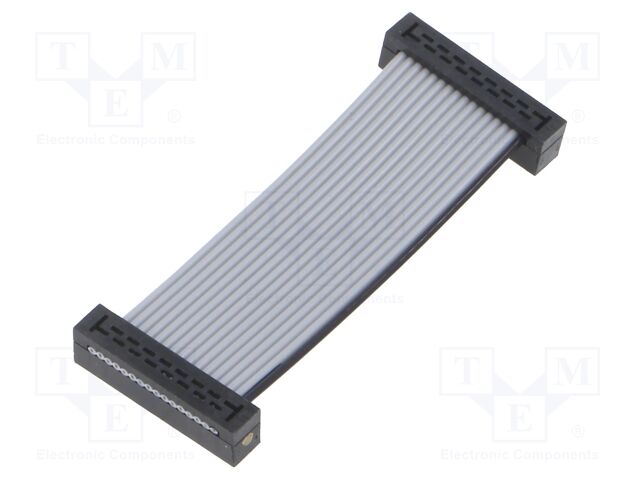Ribbon cable with IDC connectors; IDC,both sides; Tape ph: 1mm