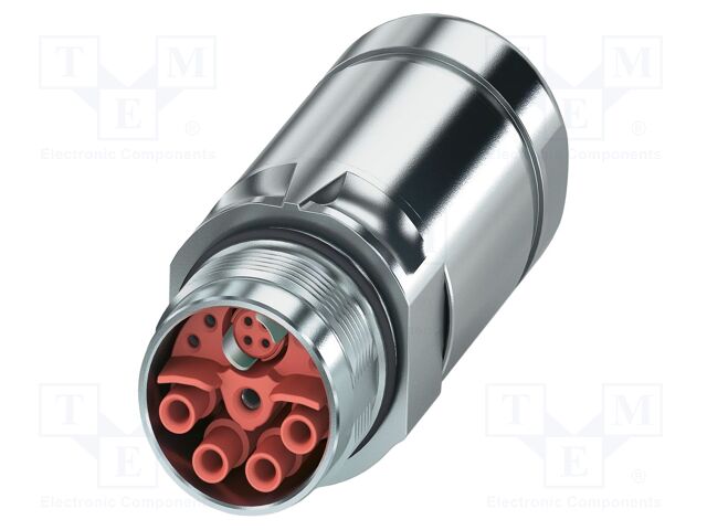 Connector: M23; plug; PIN: 13; crimped; straight; IP67