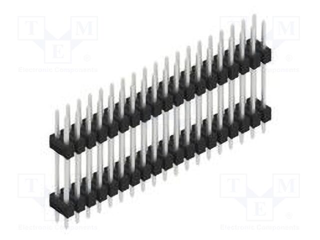 Connector: pin strips; pin header; male; PIN: 38; 2.54mm; THT; 2x19