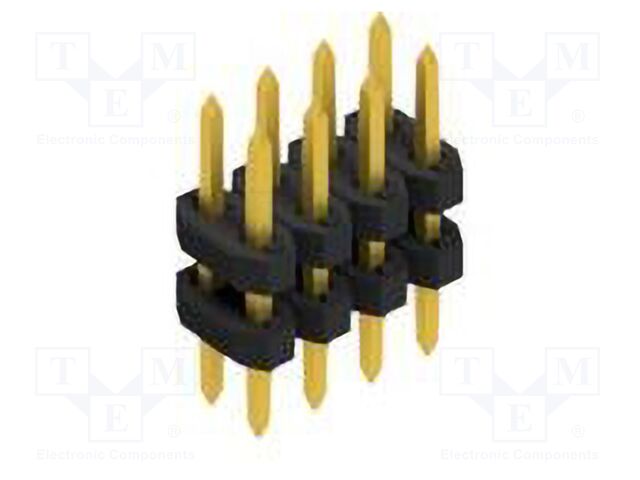 Connector: pin strips; pin header; male; PIN: 8; 2mm; THT; 2x4; 100V