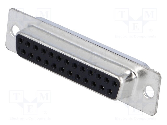 D-Sub; PIN: 25; plug; female; turned contacts; soldering; for cable