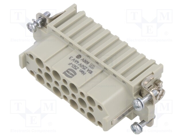 HEAVY DUTY INSERT, RCPT, 50+PE, 2.5MM2