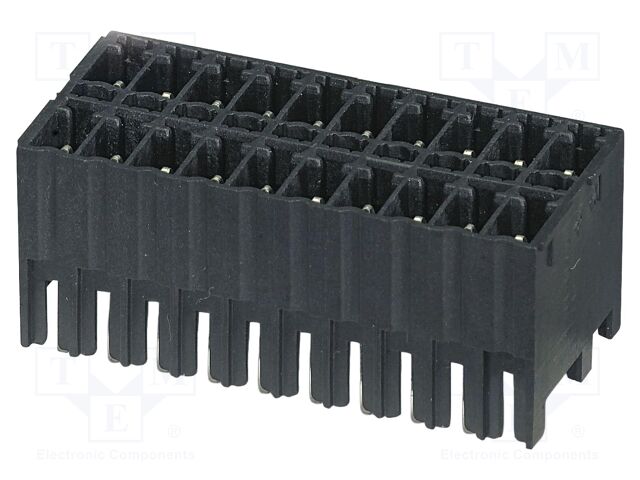 PCB headers, nominal cross section: 1.5 mm?, color: black, n