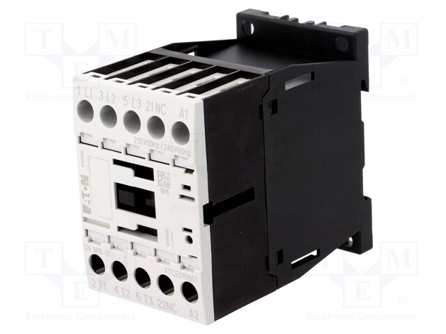 Contactor: 3-pole; NO x3; Auxiliary contacts: NC; 230VAC; 15A; 690V