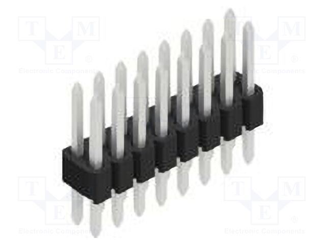 Connector: pin strips; pin header; male; PIN: 16; 1.27mm; THT; 2x8