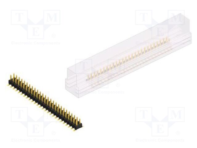 Connector: pin strips; pin header; male; PIN: 52; 2.54mm; SMT; 2x26