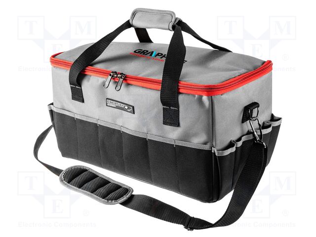 Bag; tool case; black-grey; polyester; Energy+; 500x250x250mm; 24l