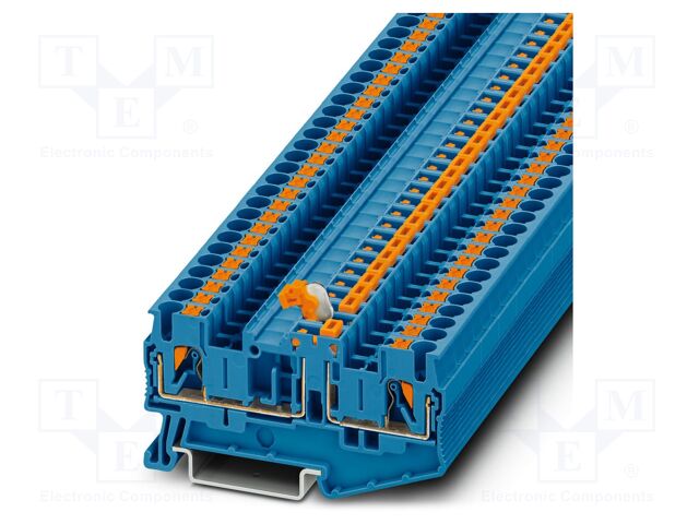 Splice terminal: rail; 16A; 400V; push-in; PA; L: 35.2mm; 0.14÷4mm2